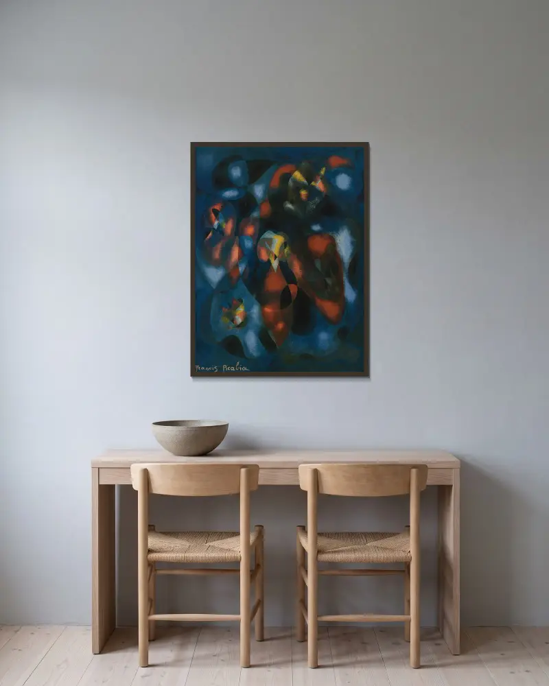 Abstrakt, Francis Picabia v rámu na stěně