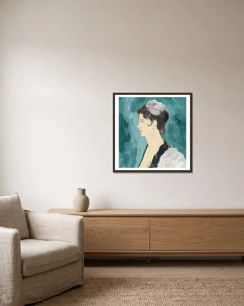 Espagnole, Francis Picabia v rámu na stěně