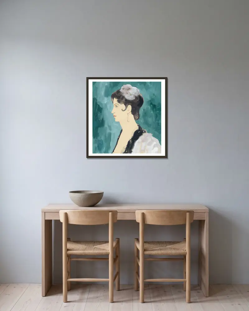 Espagnole, Francis Picabia v rámu na stěně