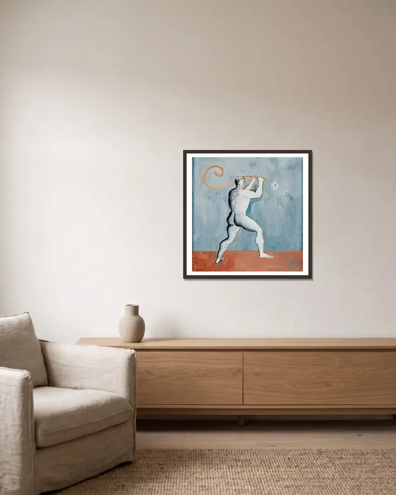 Herkules před Měsícem, Francis Picabia v rámu na stěně