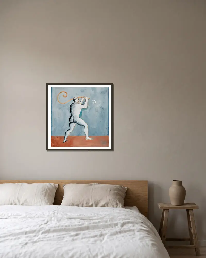 Herkules před Měsícem, Francis Picabia v rámu na stěně