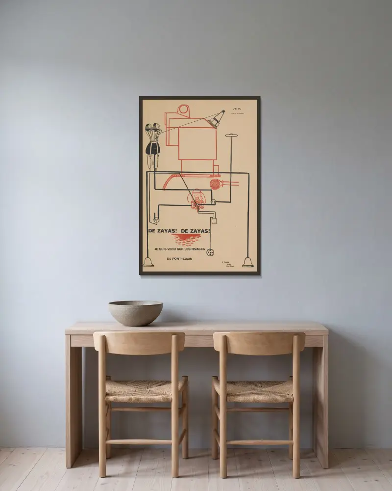 J’ai vu, Francis Picabia w ramie na ścianie