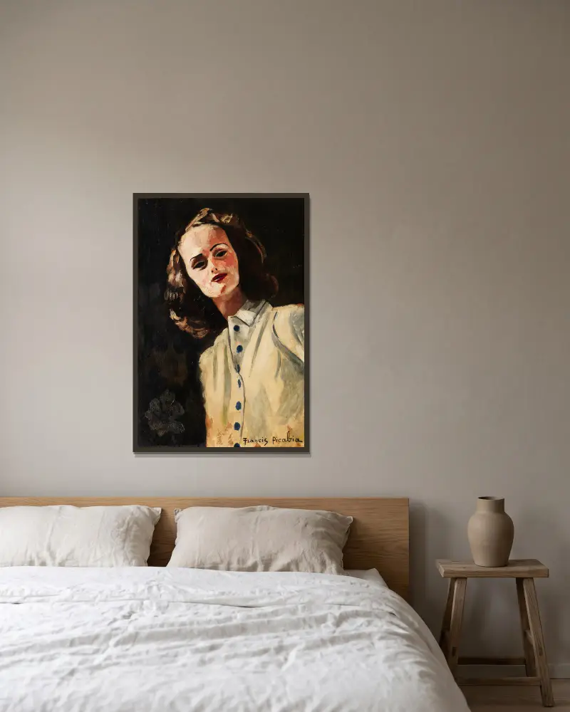 Der Widerstand von Francis Picabia gerahmt an einer Wand