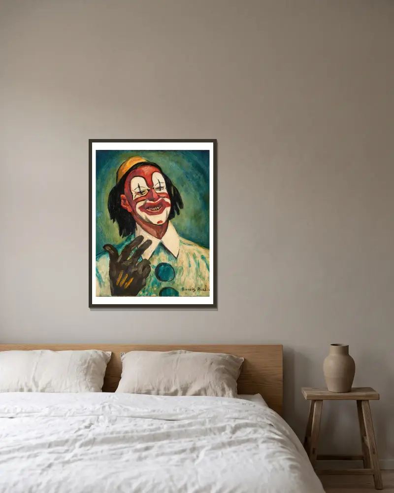 Klaun, Francis Picabia w ramie na ścianie