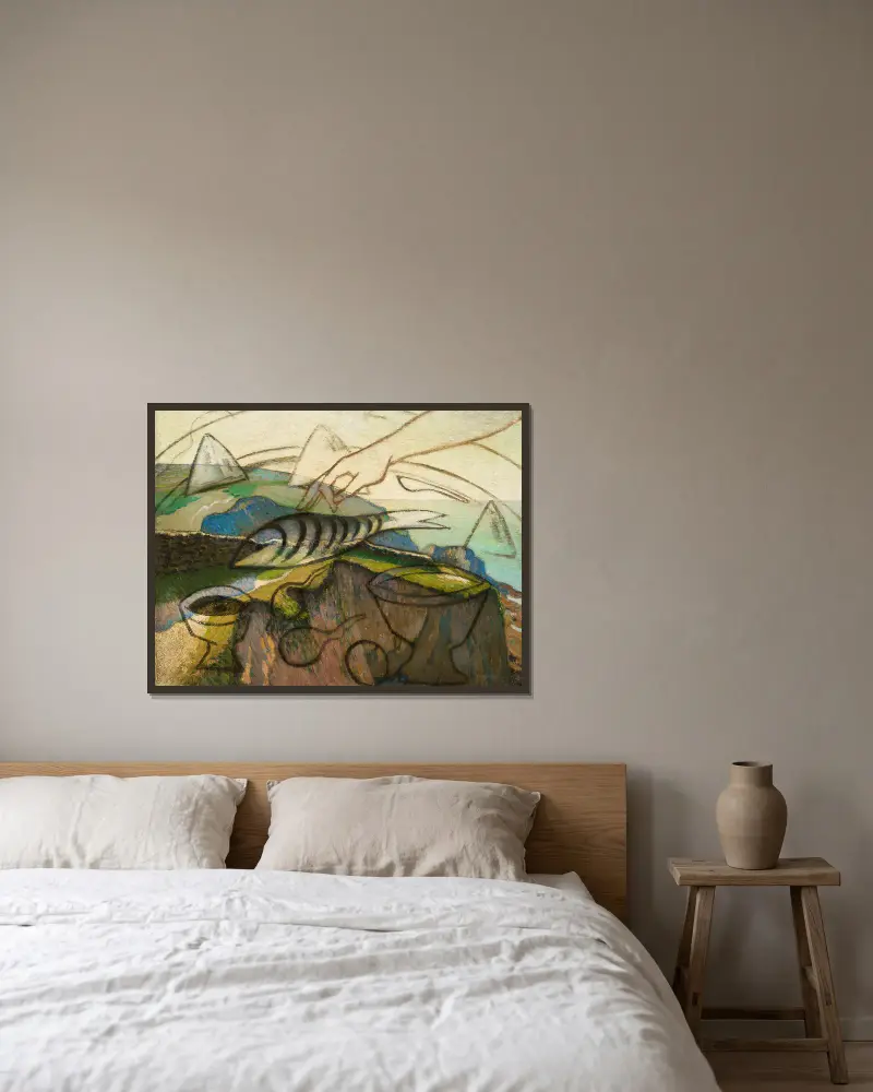 Zebra, Francis Picabia w ramie na ścianie