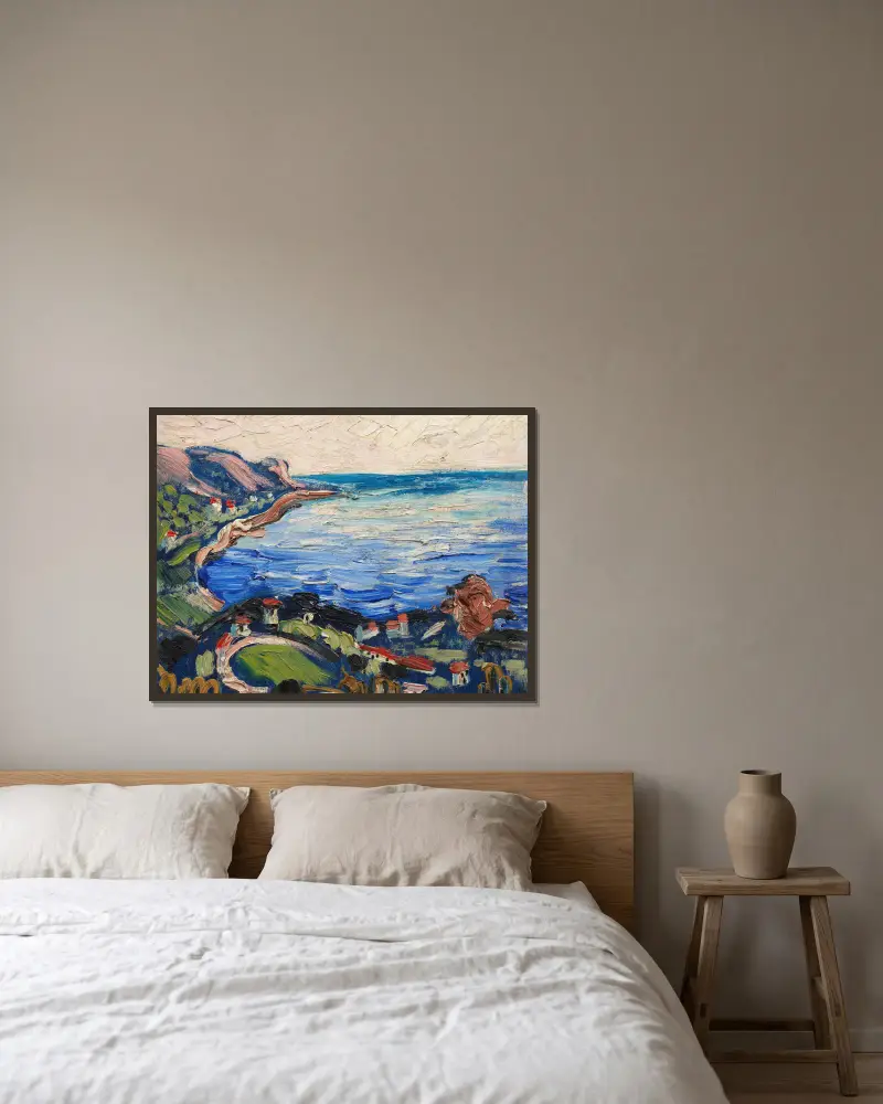 Paysage maritime av Francis Picabia inramad på en vägg