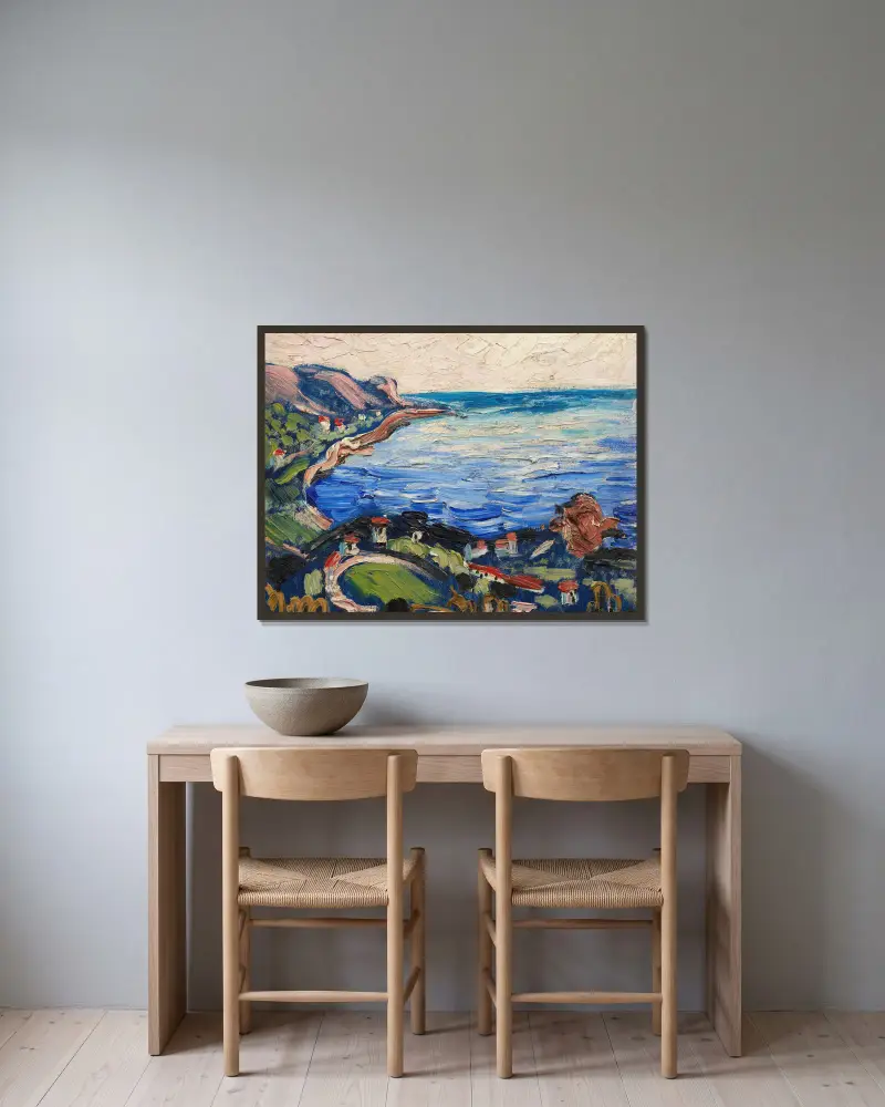 Paysage maritime av Francis Picabia inramad på en vägg