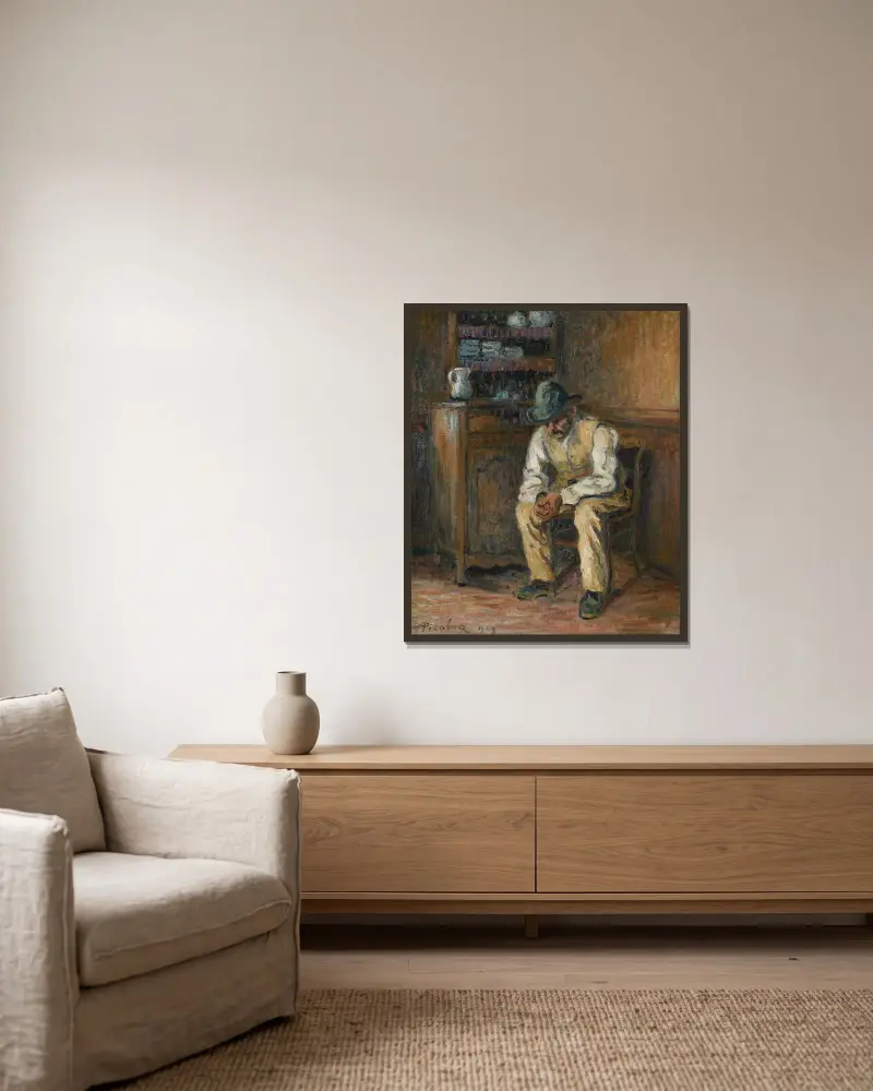 Sans titre av Francis Picabia inramad på en vägg
