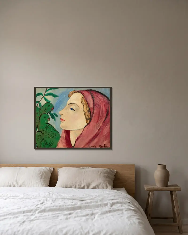 Sans titre (Celli) av Francis Picabia inramad på en vägg