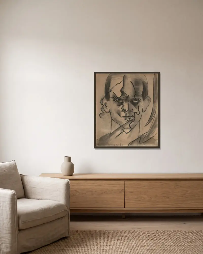 Sans titre av Francis Picabia inramad på en vägg