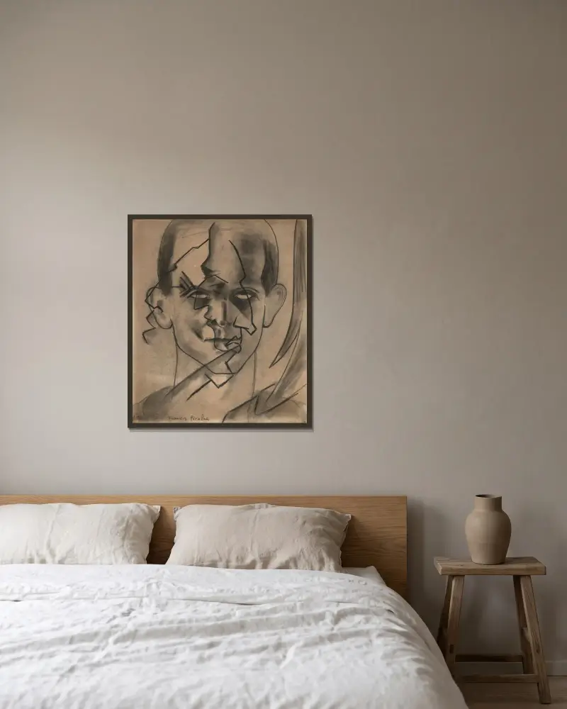 Sans titre av Francis Picabia inramad på en vägg