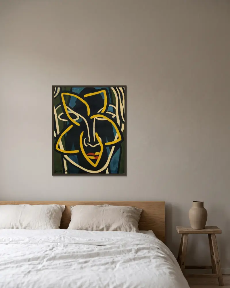 Sans titre av Francis Picabia inramad på en vägg