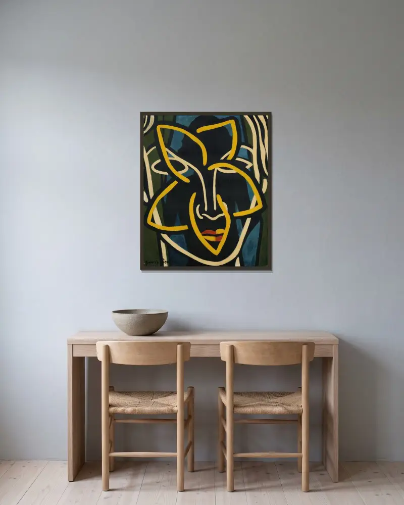Sans titre av Francis Picabia inramad på en vägg