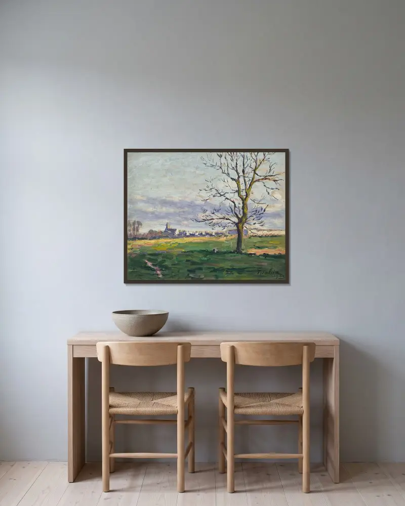 Utan titel av Francis Picabia inramad på en vägg