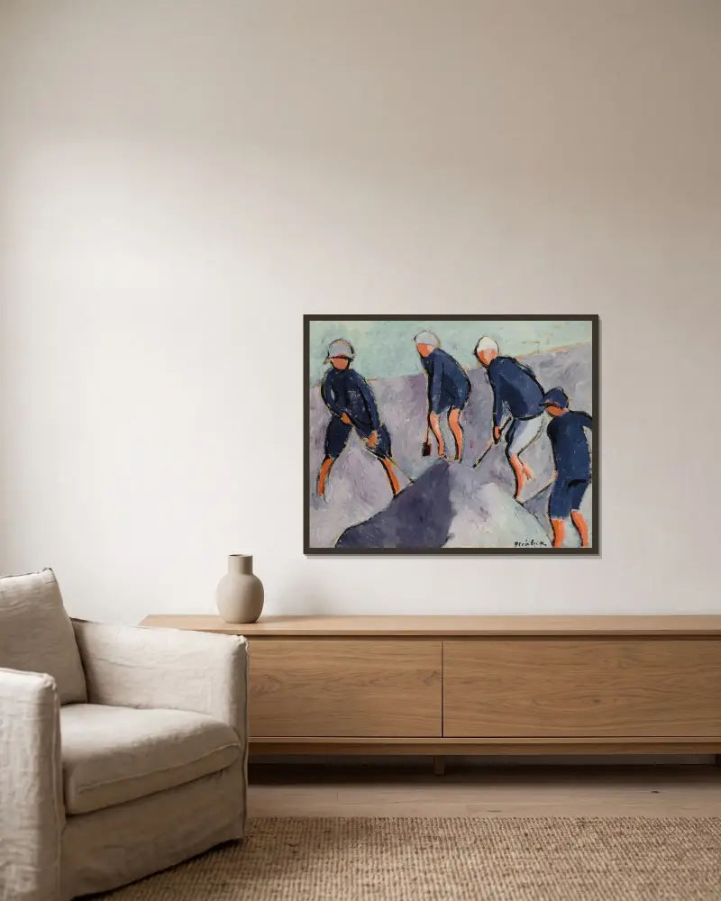 Utan titel av Francis Picabia inramad på en vägg