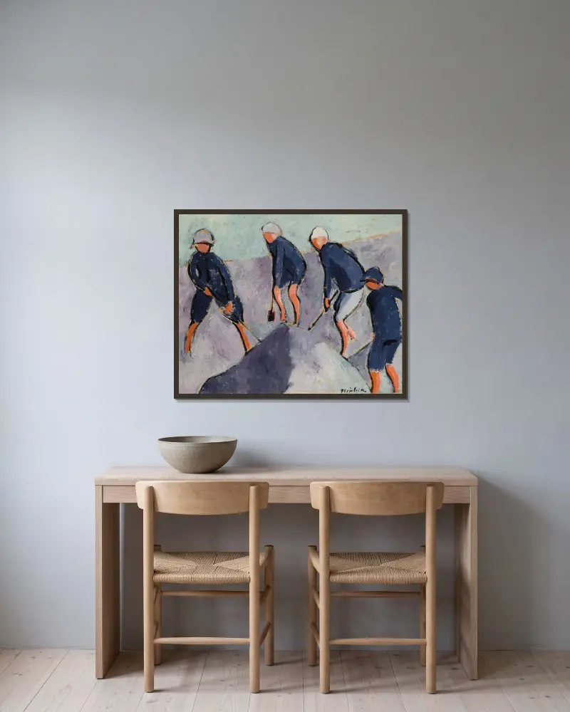 Utan titel av Francis Picabia inramad på en vägg