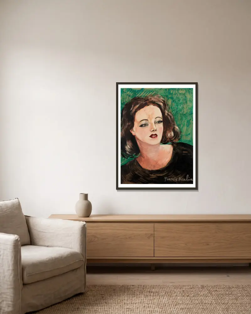 Bez názvu, 1940, Francis Picabia v rámu na stěně