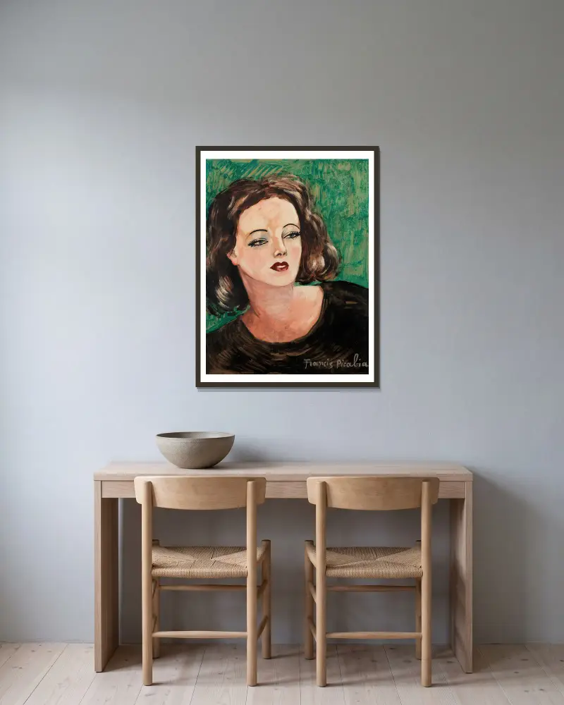 Bez názvu, 1940, Francis Picabia v rámu na stěně