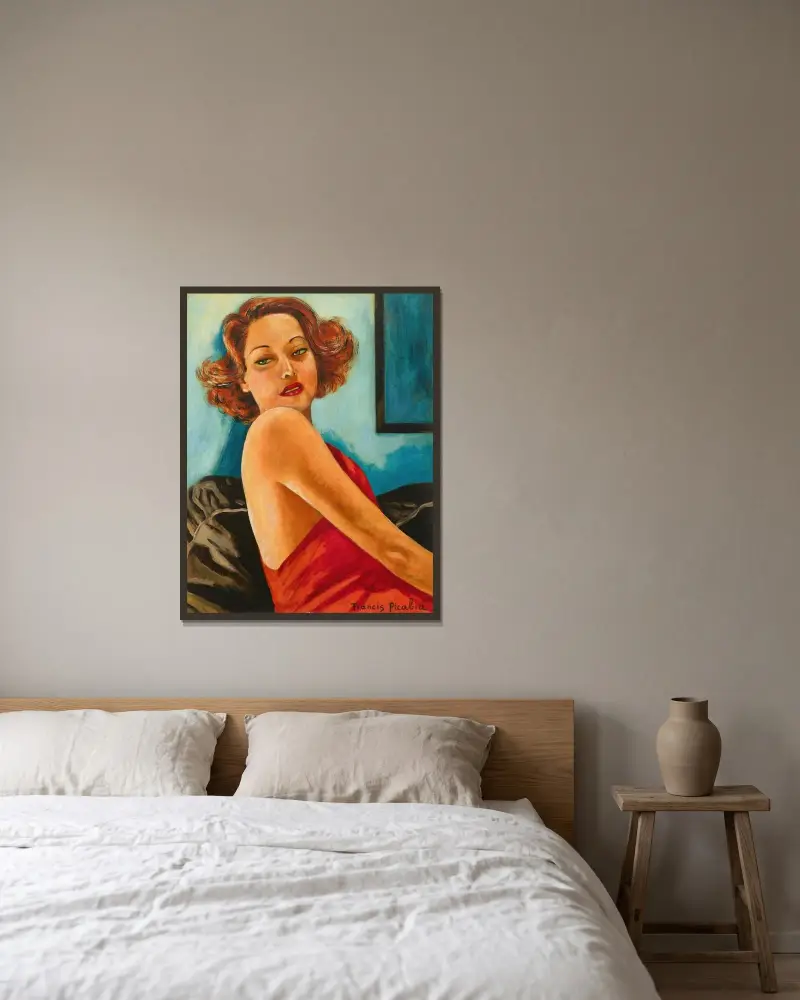 Sans titre av Francis Picabia inramad på en vägg