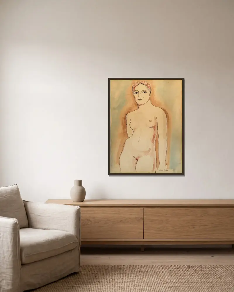 Sans titre av Francis Picabia inramad på en vägg