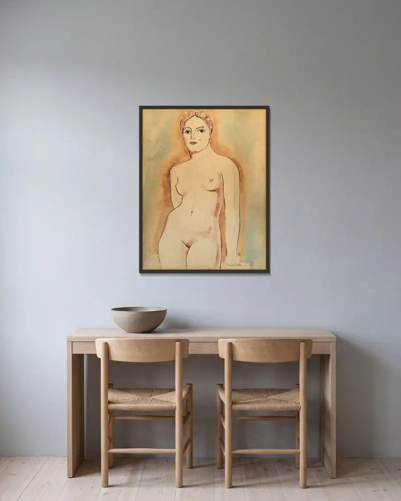 Sans titre av Francis Picabia inramad på en vägg