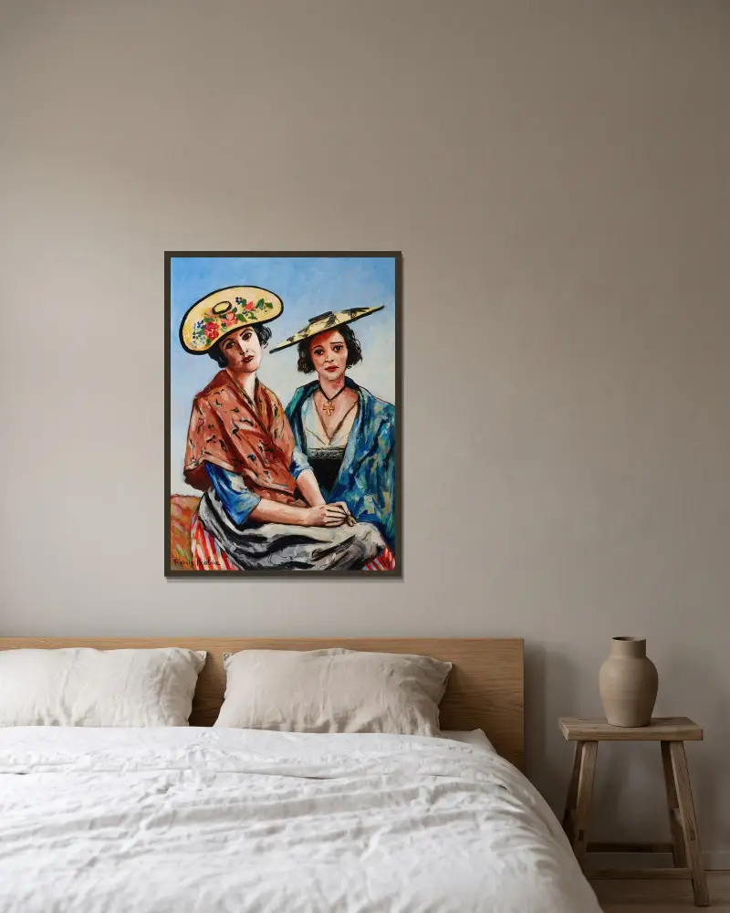 Utan titel av Francis Picabia inramad på en vägg