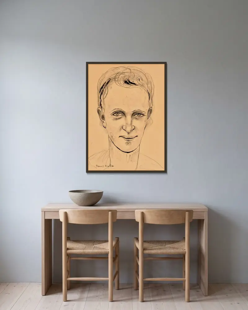 Sans titre av Francis Picabia inramad på en vägg