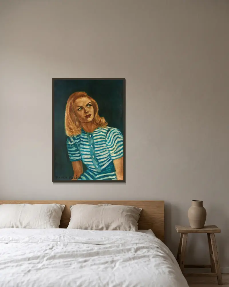 Sans titre av Francis Picabia inramad på en vägg