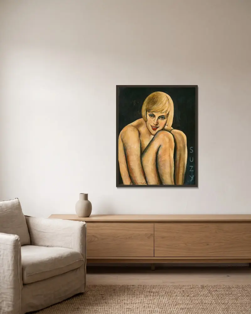 Suzy av Francis Picabia inramad på en vägg