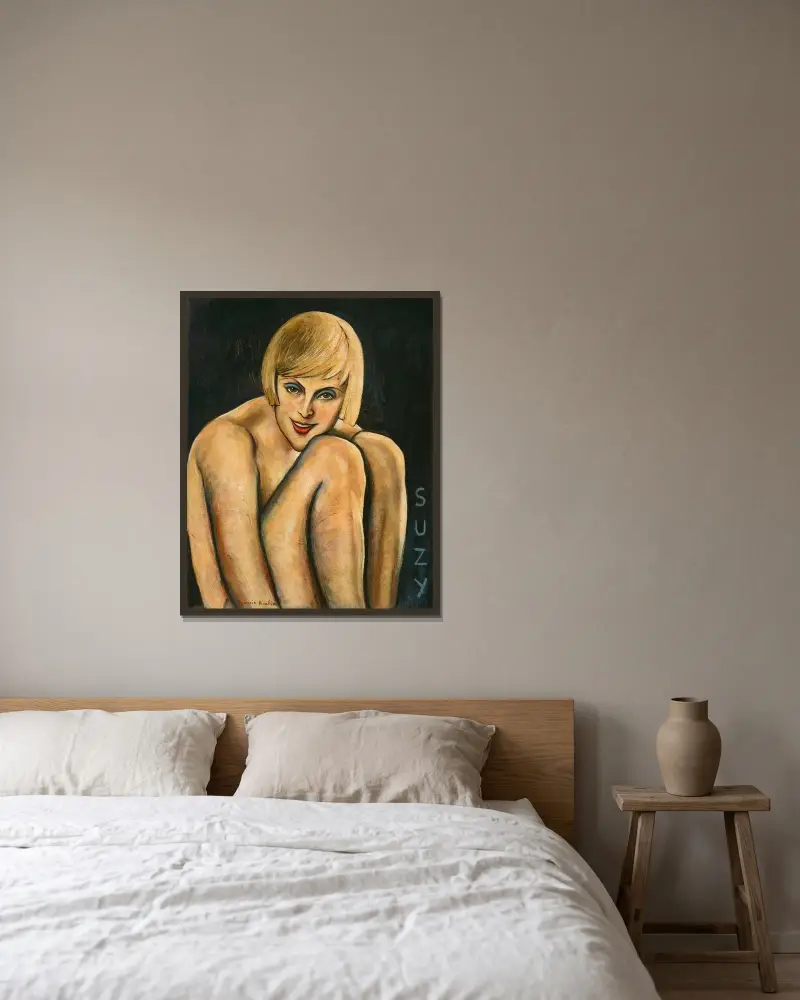 Suzy av Francis Picabia inramad på en vägg