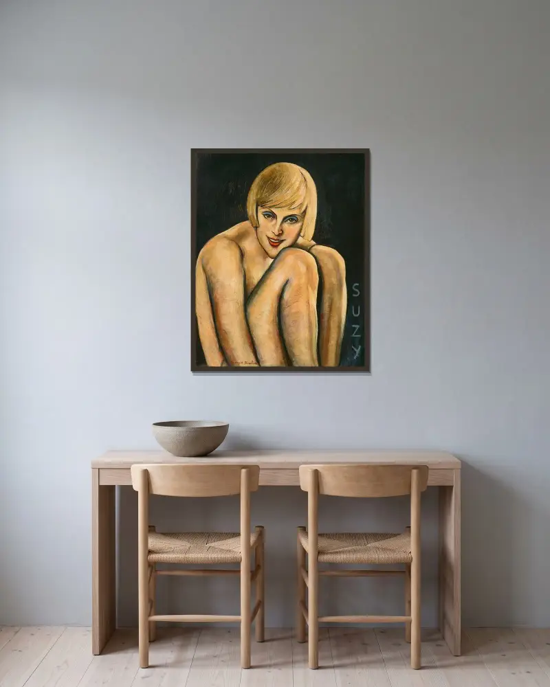 Suzy av Francis Picabia inramad på en vägg