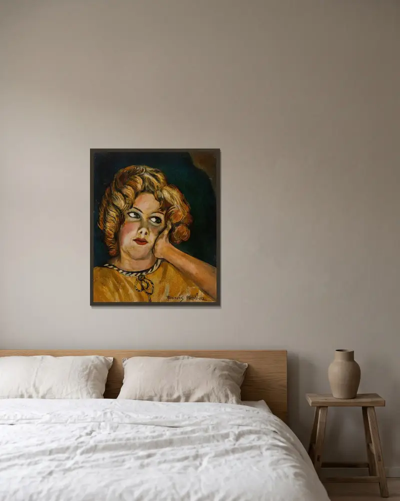 Untitled av Francis Picabia inramad på en vägg