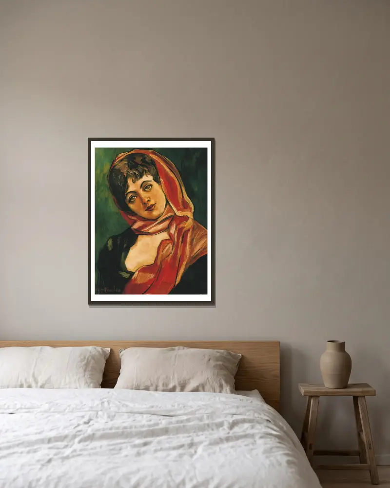 Visage de Femme av Francis Picabia inramad på en vägg