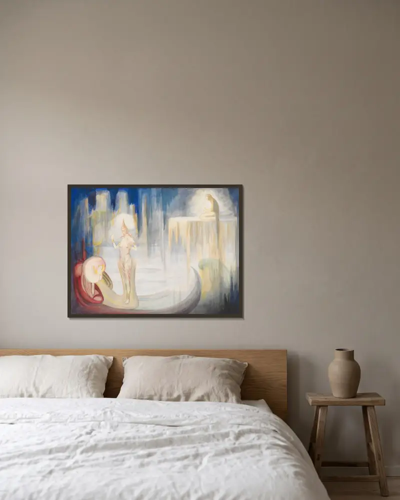 Wasser von Franciszek Siedlecki gerahmt an einer Wand