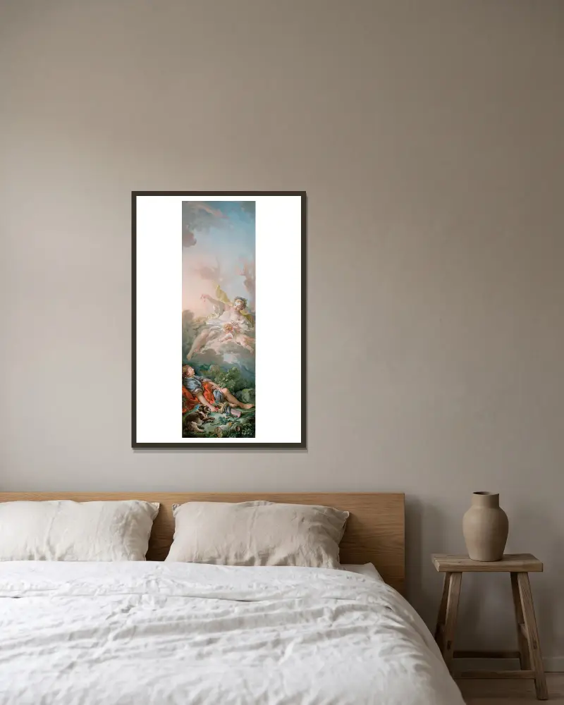 Aurora a Kefalos, François Boucher v rámu na stěně