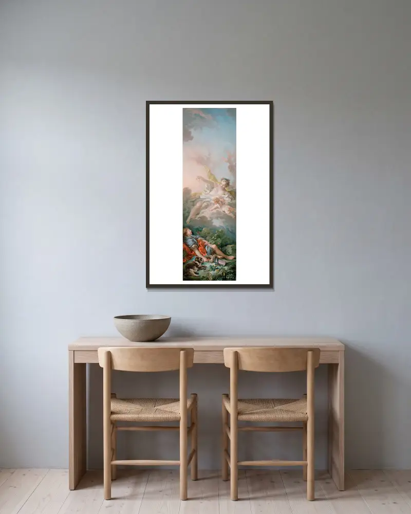 Aurora a Kefalos, François Boucher v rámu na stěně