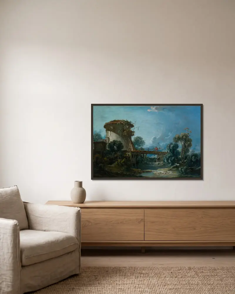 Holubník, François Boucher v rámu na stěně