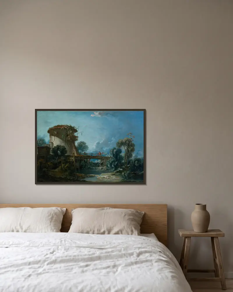 Holubník, François Boucher v rámu na stěně