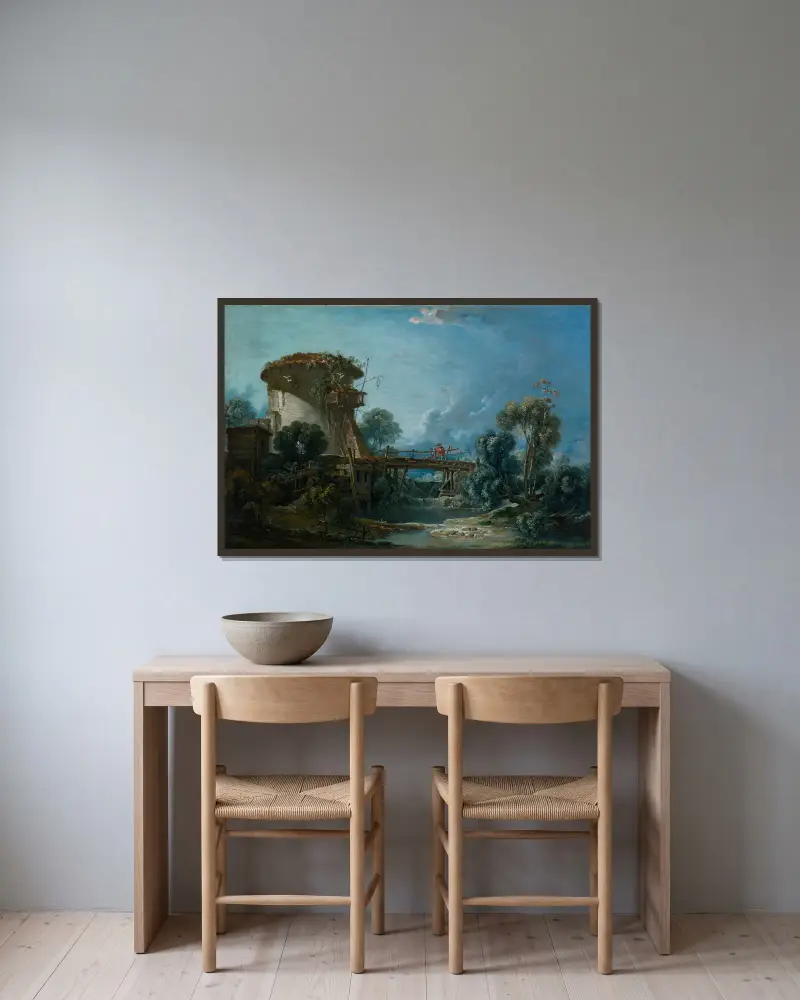 Holubník, François Boucher v rámu na stěně