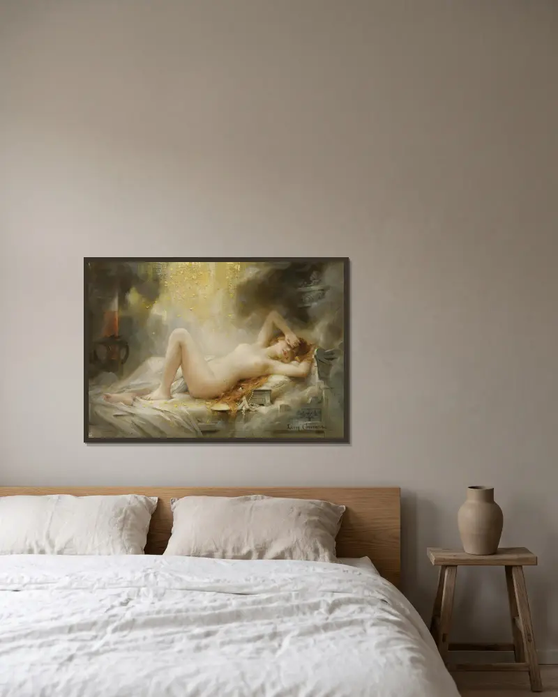Danae von Léon François Comerre gerahmt an einer Wand