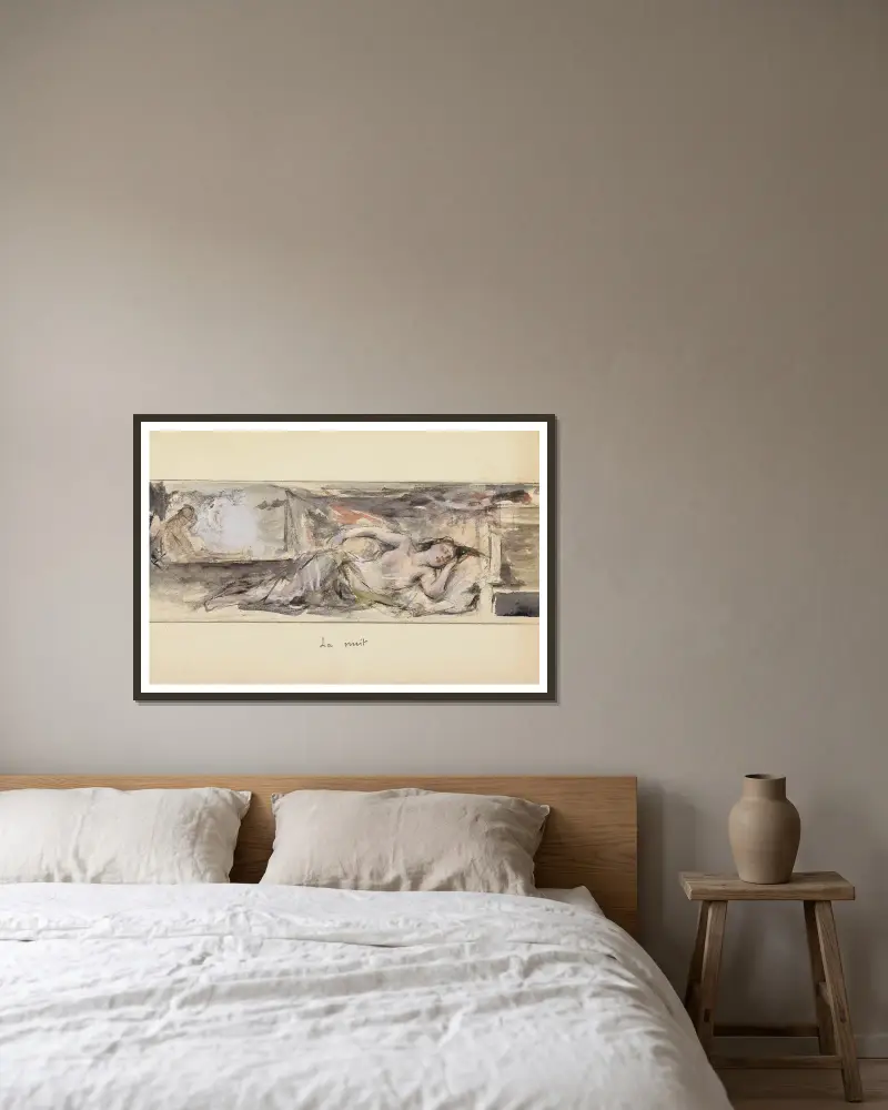 Noc, Léon François Comerre v rámu na stěně