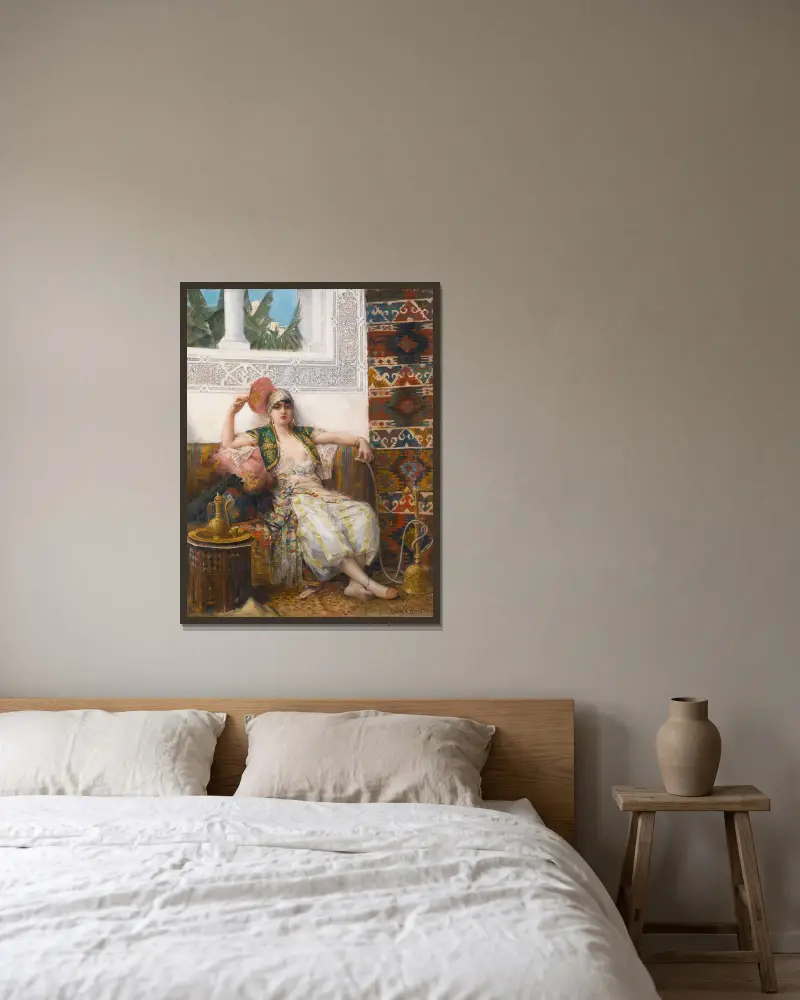 Odaliske – Nr. 1 von Léon François Comerre gerahmt an einer Wand