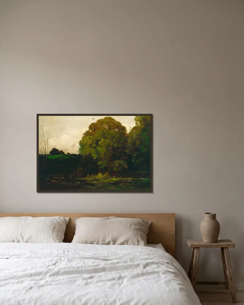 Staw w Morvan, Charles François Daubigny w ramie na ścianie