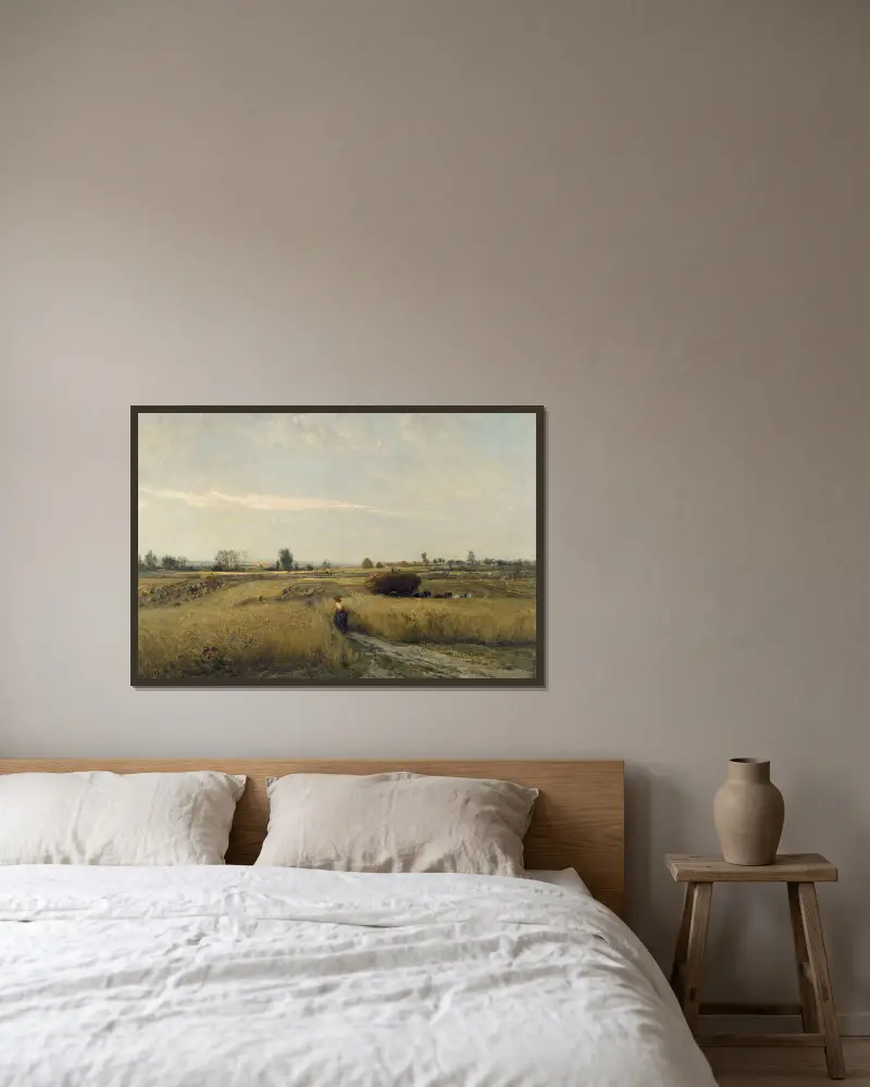 Žně, Charles François Daubigny v rámu na stěně
