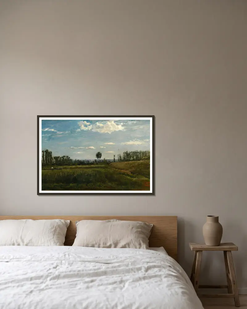 Krajina, Charles François Daubigny v rámu na stěně