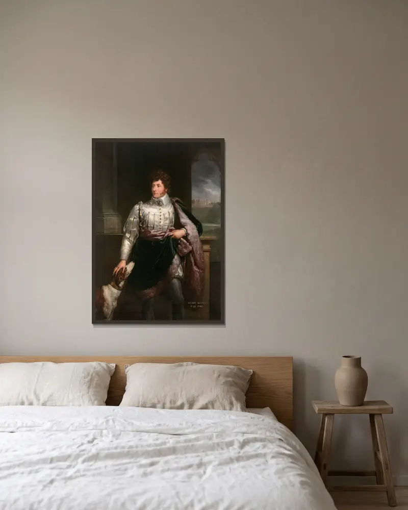 Portrait de Henry Seymour (1776-1849) en habit paré av François Gérard inramad på en vägg