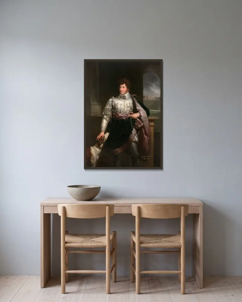Portrait de Henry Seymour (1776-1849) en habit paré av François Gérard inramad på en vägg