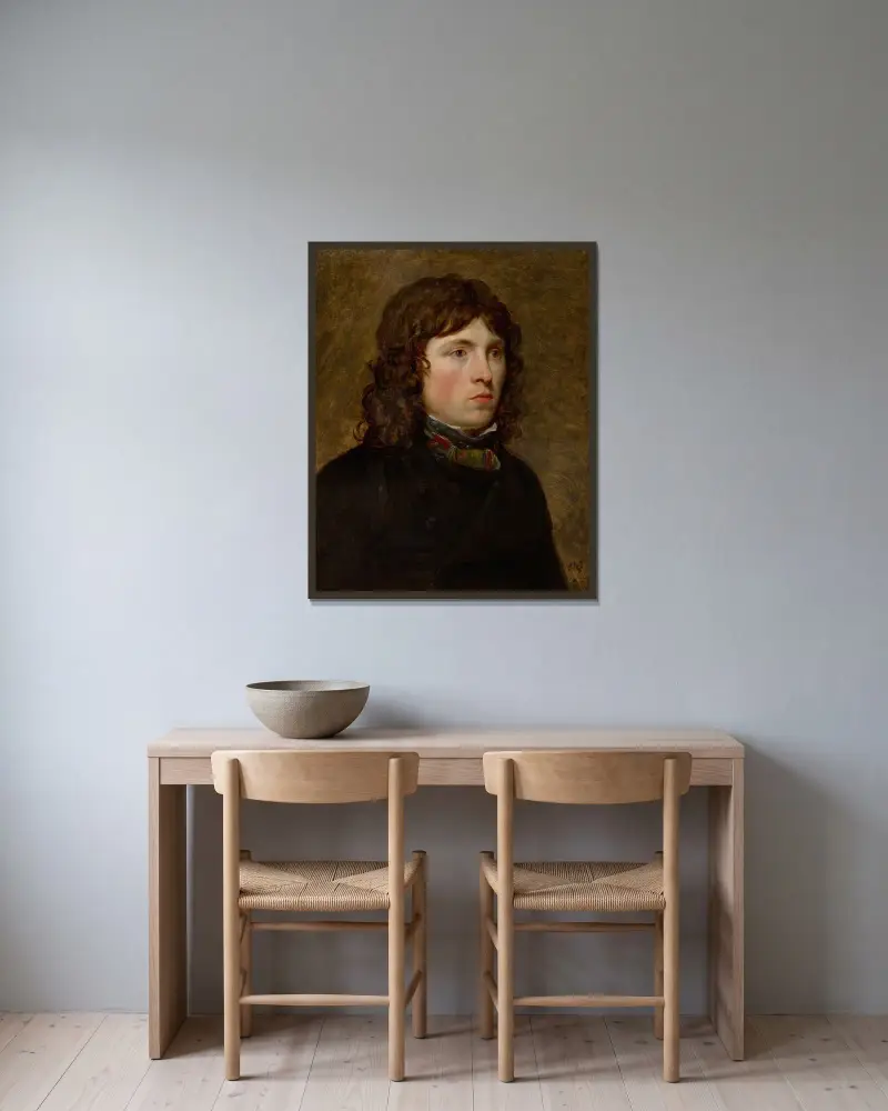Portrait of G. F. Reverdin av François Gérard inramad på en vägg