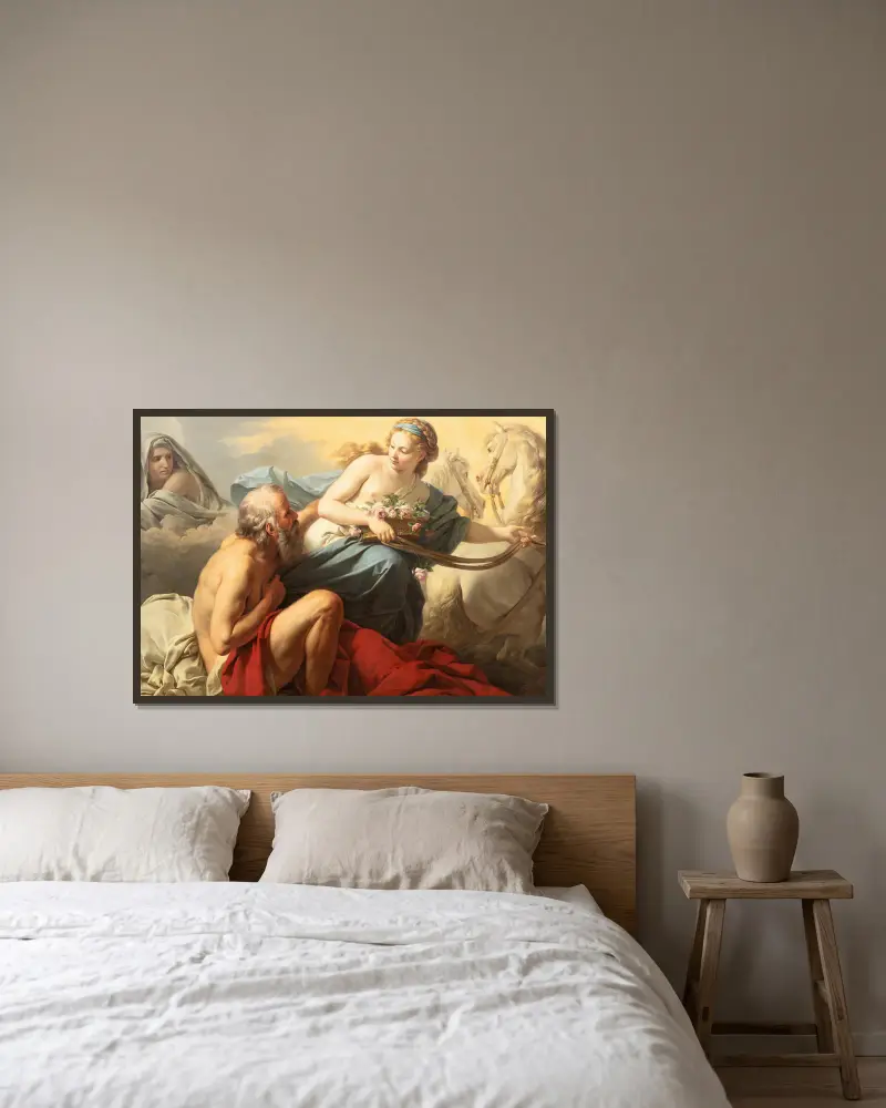 Aurora a Tithónos, Louis-Jean-François Lagrenée v rámu na stěně