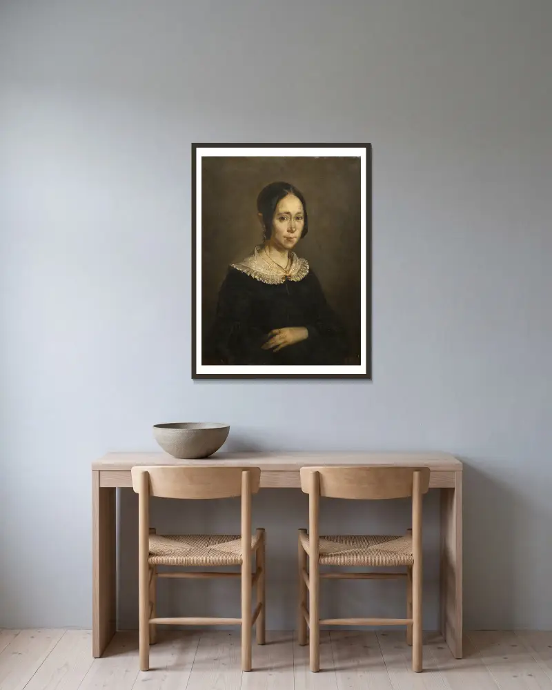 Pani Frigot, Jean-François Millet w ramie na ścianie